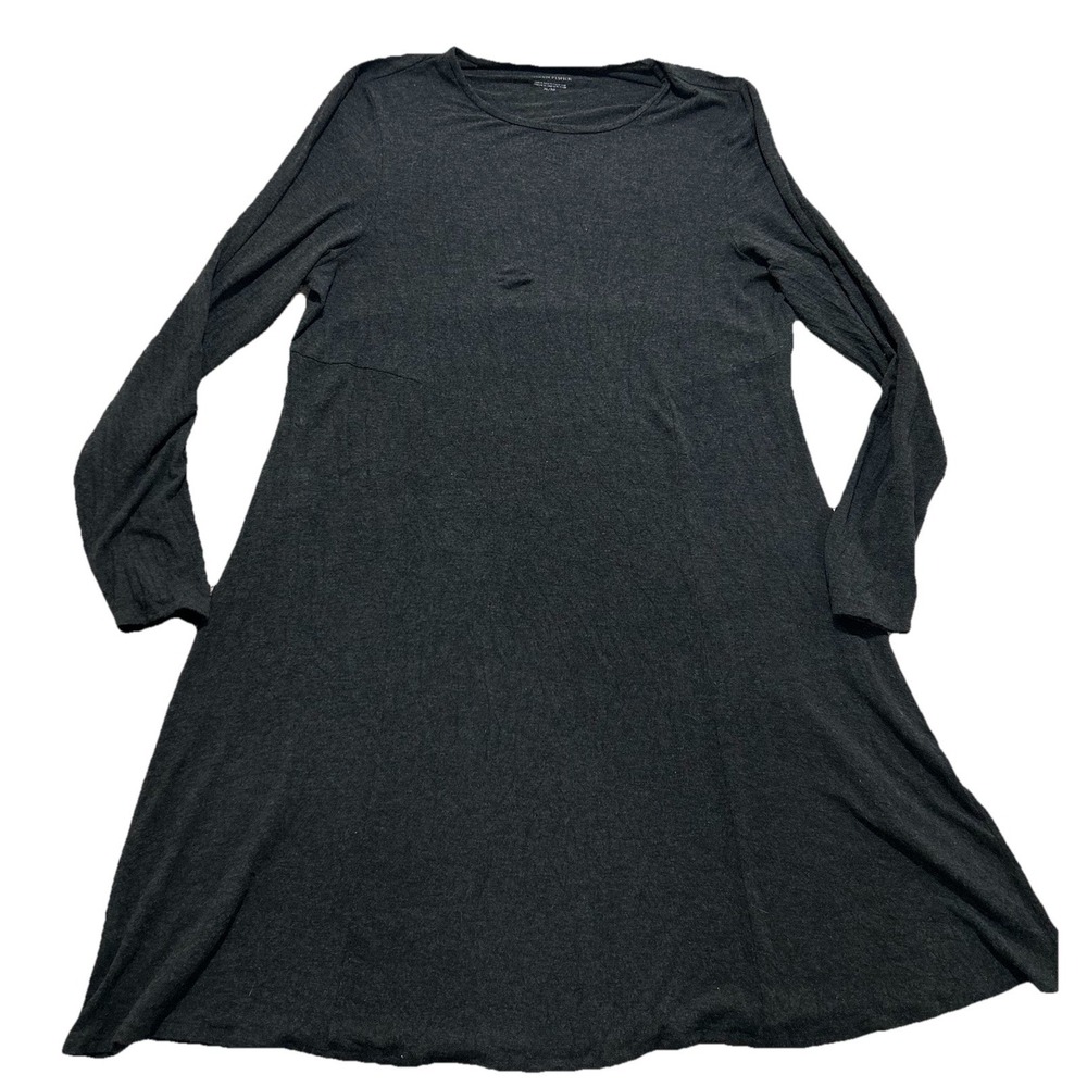 EILEEN FISHER STRETCH VISCOSE JERSEY MÉLANGE DRESS WOMEN'S SIZE XL - Read